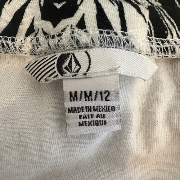 Volcom Double Down Maxi Skirt / Bandeau Dress Black White Elastic Waist 12 - Picture 8 of 12